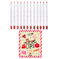 Kit-12-Delineadores-De+Labios-Love-Lips-Trendy
