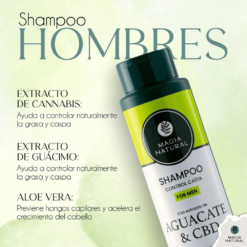 Shampoo-Anticaída-con-Aguacate-CBD Para-Hombres-Magia-Natural