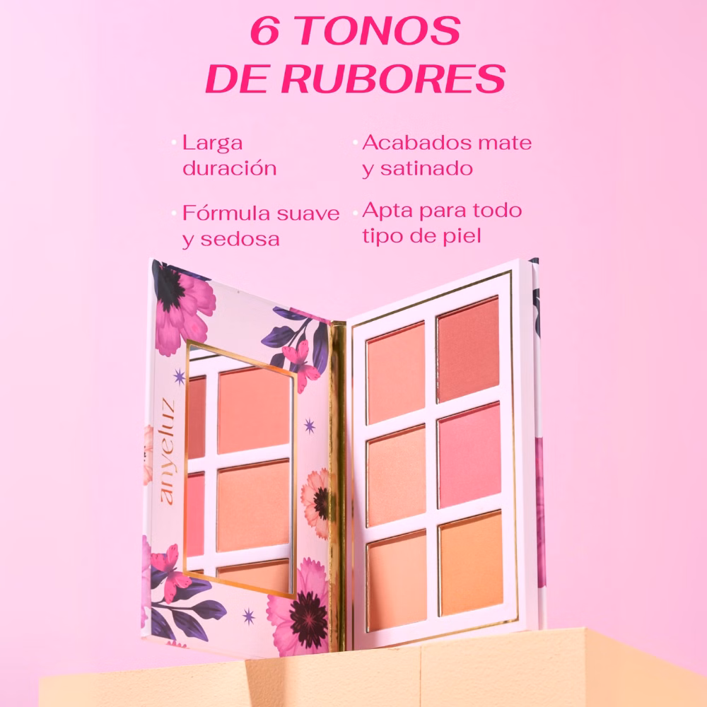 Paleta De Rubores Beauty Face Anyeluz