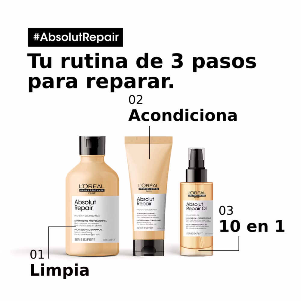 Kit Rutina Absolut Repair Loreal Professionnel - 3 Productos