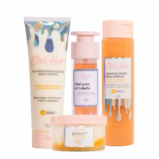 Kit Línea De Miel Brillo Intenso Click Hair