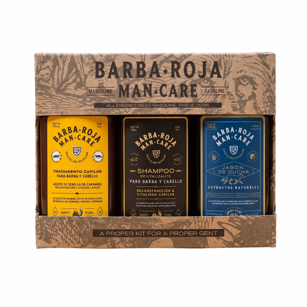Kit Para Hombres Ritual de Ducha Barba Roja 250ml